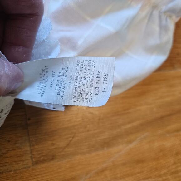 Vtg Sears Dress Girls 2T Pastel Plaid Lace Puff Sleeve Ruffle Easter Cottagecore - Picture 6 of 10